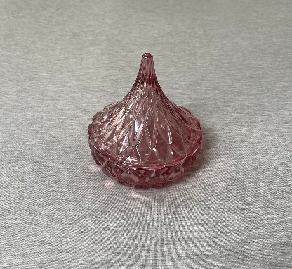 Godinger Candy Dish Pink Hershey's Kiss
